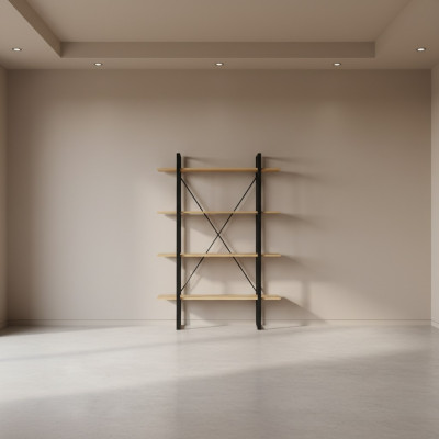 Bücherregal Standregal Aktenregal Loft Regal Trenn Wand Wände Luxus Schrank Neu