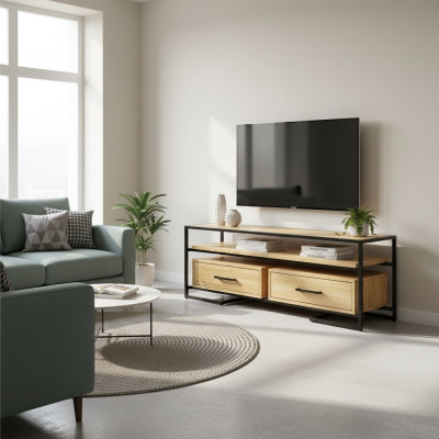 Sideboard TV Lowboard rtv Schrank Vollholz Möbel Holz Möbel Handarbeit Massiv