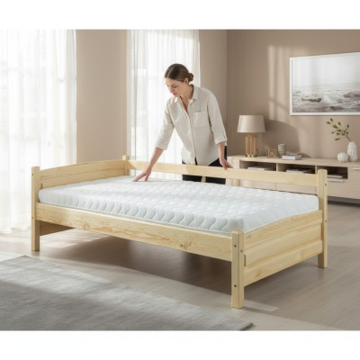 Massivholzbett Kiefer Holz Bettgestell 90x200 Vollholz Gästebett Handarbeit Neu