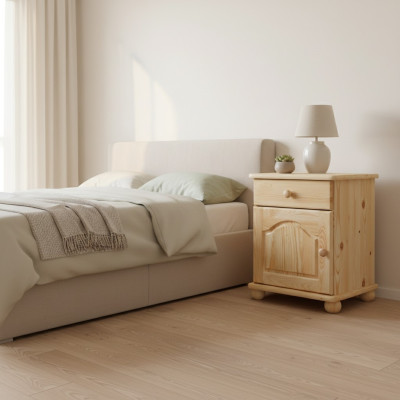 massiv Nachttisch Holz Nachttische Tisch Konsolen Konsolen Kommode Landhaus Stil