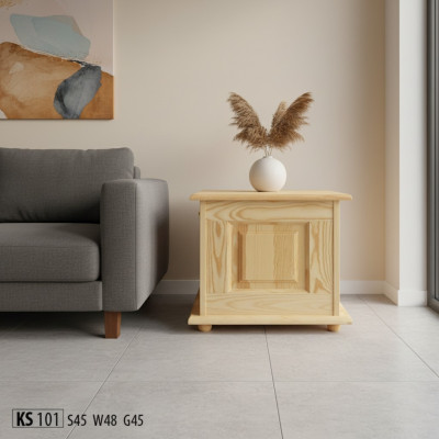 Deko Box Vollholz Möbel Holz Möbel Handarbeit Schatule Truhe Echtholz 45x45cm