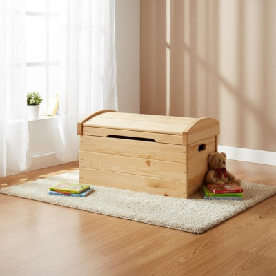 Deko Box Vollholz Möbel Holz Möbel Handarbeit Schatule Truhe Echtholz 77x48cm