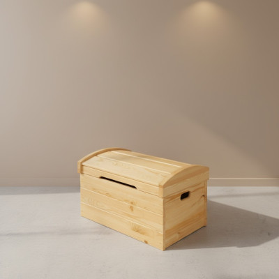 Deko Box Vollholz Möbel Holz Möbel Handarbeit Schatule Truhe Echtholz 68x44cm