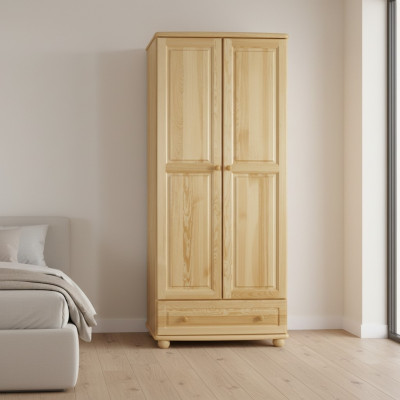 Echtes Holz Massivholz Vollholz Kleiderschrank Schrank Schlafzimmerschrank Neu