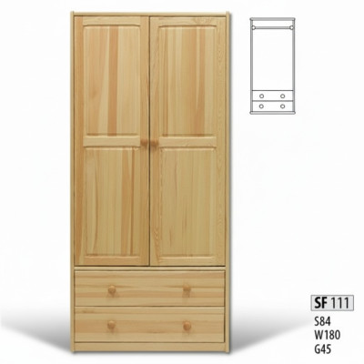 Kleiderschrank Kiefer Schrank Vollholz massiv Schlafzimmerschrank Schränke Neu