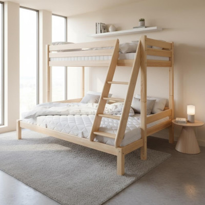 Etagenbett Stockbett Kiefer Massiv Vollholz Betten Kinderbett Hochbett Bett Neu