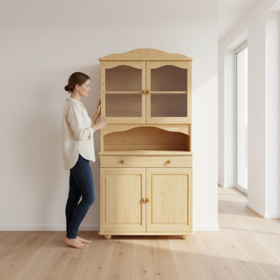 Vitrine Schrank Klassische Vitrinen Wohnzimmer Wohnzimmer Schränke Anrichte Neu