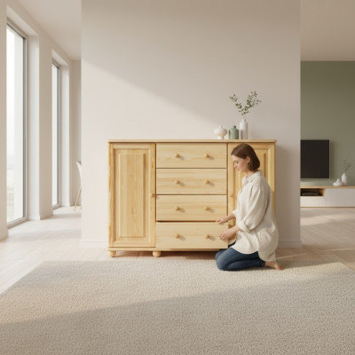 Massive Kommode Sideboard Schrank Möbel Kommoden Echtholz Schränke Neu Anrichte