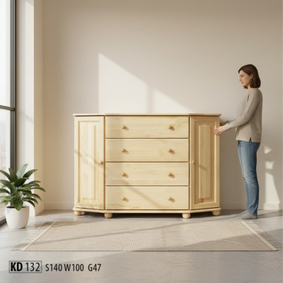 Sideboard Massive Kommode Schrank Möbel Kommoden Echtholz Schränke Neu Anrichte