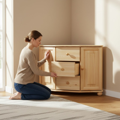 Massive Schrank Kommode Sideboard Möbel Kommoden Echtholz Schränke Neu Anrichte