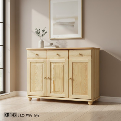 Sideboard Anrichte Kommode Kiefer massiv Wohnzimmer vollmassiv Massivholz holz