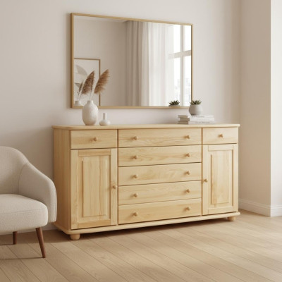Sideboard Kommode Massive Anrichte Schrank Möbel Kommoden Echtholz Schränke Neu