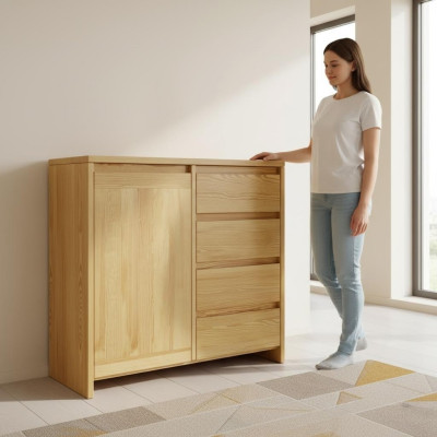 Kommoden Massive Kommode Schränke Neu Anrichte Möbel Schrank Sideboard Echtholz