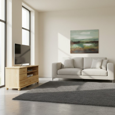 rtv sideboard Holz Kommode Sideboards Wohnzimmer Kommoden 124cm massive Möbel