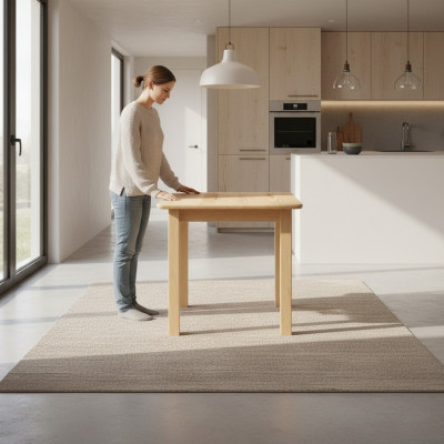 Esstisch Holz Tische Wohn Ess Zimmer 75x75 Massivholz Esstische Echtholz Tisch