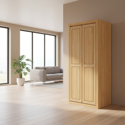 Kleiderschrank Eiche Schrank Vollholz massiv Schlafzimmerschrank Schränke Neu