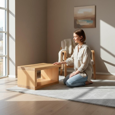 Konsolen massiv Nachttisch Holz Nachttische Tisch Kommode Echt Holz Konsolen