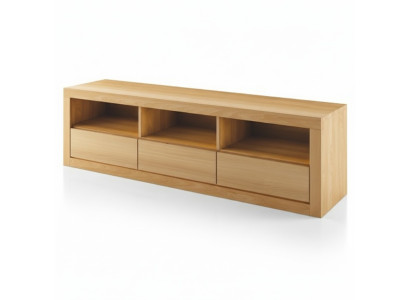 Sideboard TV Lowboard RTV Schrank Wohnzimmer Handarbeit Vollholz Schrank Holz