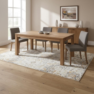 Tisch Holz Tische 200x100cm Holz Esstische Konferenz Massivholz Echte Eiche Neu