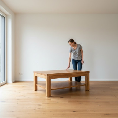 Holztisch Couchtische aus Holz massive wohnzimmer möbel 120x80cm tische massiv