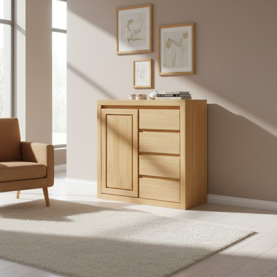 Kommode Design Lowboard Kommoden Sideboard Anrichte Schrank Echtes Holz Neu