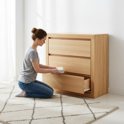 Kommode Design Lowboard Sideboard Anrichte Schrank Echtes Holz Neu Kommoden