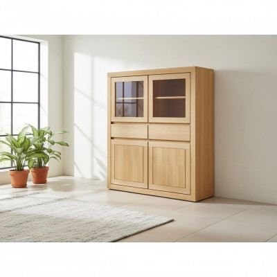 Handgefertigte Kommode Anrichte Holz Kommode aus echtem Holz Regal Wohn Zimmer