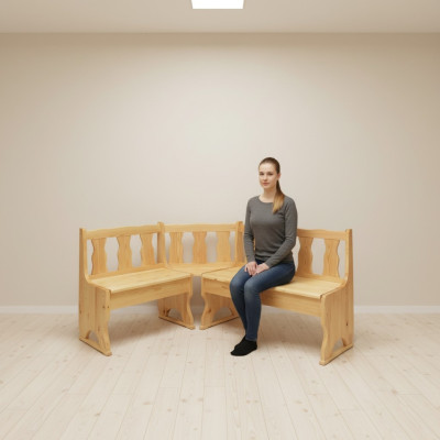 Eckbankgruppe Esszimmergruppe Eckbank Sitzgruppe Truhe Hocker Massive Kiefer Neu