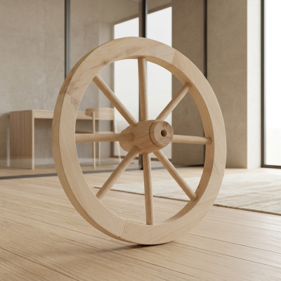 Dekorad Holzrad Ø 30 cm Speichenrad Wagenrad Gartendeko Ladendeko Vollholz