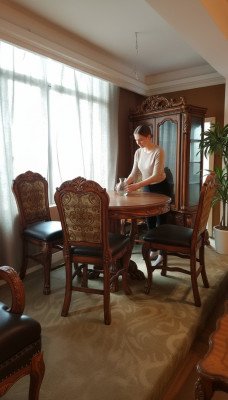 Runder Esszimmer Rund Tisch Holz Tische Runde Klassische Barock Rokoko Möbel Neu