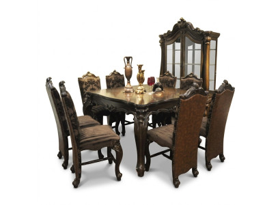 Klassischer Tisch Esstisch Holz Esszimmer Garnitur 8x Stuhl Set Stühle