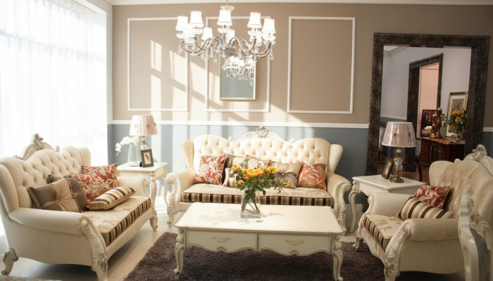 Klassische Garnitur Chesterfield 4tlg. Set Sofagarnitur Couch Sofa Sofa Polster