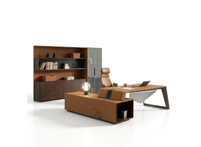 Design Büro Office Kanzlei Tisch Regal Akten Schrank Schreib Deko Tische