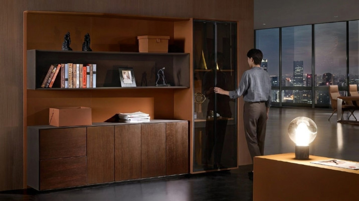 Bücher Akten Schrank Regal Wand Kanzlei Praxis Firmen Büro Möbel