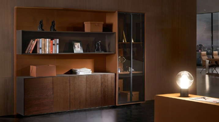 Bücher Akten Schrank Regal Wand Kanzlei Praxis Firmen Büro Möbel