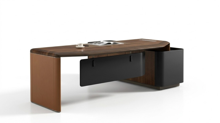 Schreibtisch Design Büro Möbel Einrichtung Tisch Chef Boss Eck Tische