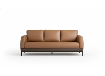 Sofa Sofas Couch Polster Leder Modern Dreisitzer 3 Sitzer Büro Einrichtung Neu