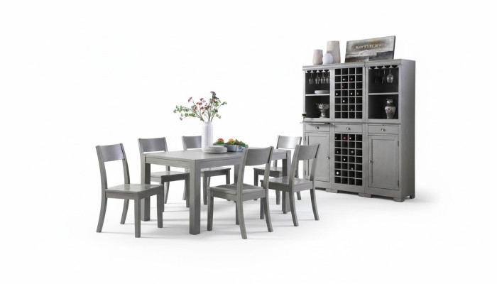 Designer Möbel Holz Tisch Sitz Ess Zimmer 6x Stühle 7tlg. Set Garnitur Gruppe