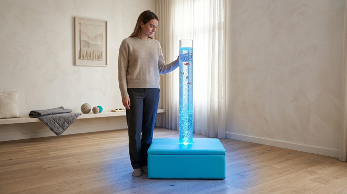Wasser Wände Säule Wasserwand Spielecke Kinderzimmer Beleuchtung