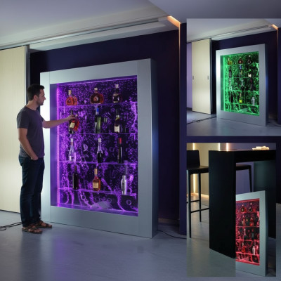 Moderne trennwand regal Wasserwand Säule Wassersäulen Led Regale