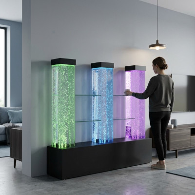 Wasser Wand Wall Säule Trennwand Ragal Vitrine Wasserwände LED