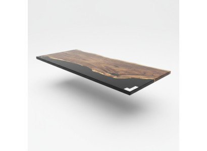 Epoxid Harz Esstisch Echtes Massiv Holz Möbel Wasserfall Epoxy Tisch
