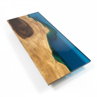 Esstisch Meer Wasser River Echtes Holz Flusstisch 181x81cm Tische
