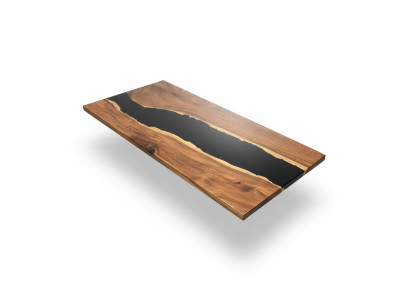 Esstisch River Table Massiv Tische 201*81 Flusstisch Echtes Holz Epoxidharz