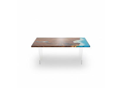 Esstisch River Table Echtes Holz Flusstisch 181x81cm Massive Tische