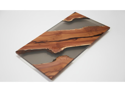 Esstisch River Table Echtes Holz Flusstisch Massiv Deko Epoxidharz Tische