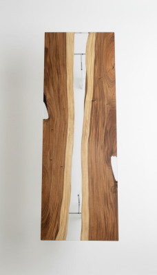 Esstisch River Table Echtes Holz Flusstisch 240x90 Massive Tische