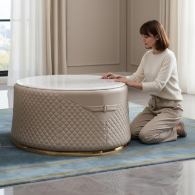 Runder Design Couchtisch Moderne Beistell Tische Runde Sofa Tisch Luxus