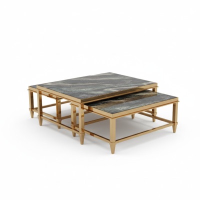 Doppel Couchtisch Kaffeetisch Beistelltisch Design Wohnzimmertisch Tische