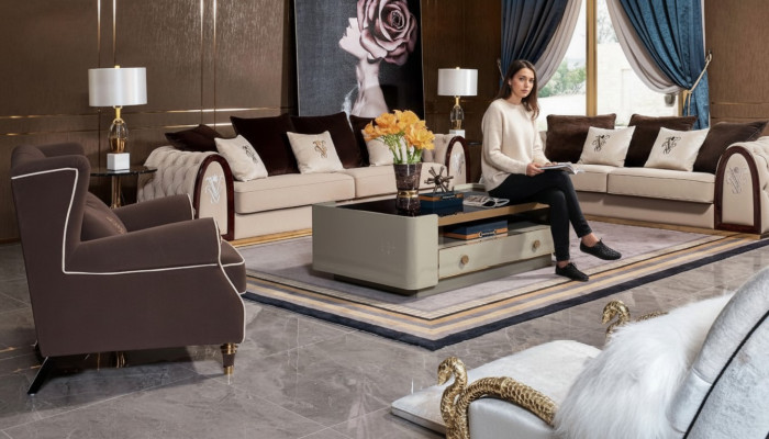 Komplett Set Sofagarnitur 431 Sitz Polster Couchen Edle Luxus Wohnzimmer Möbel
